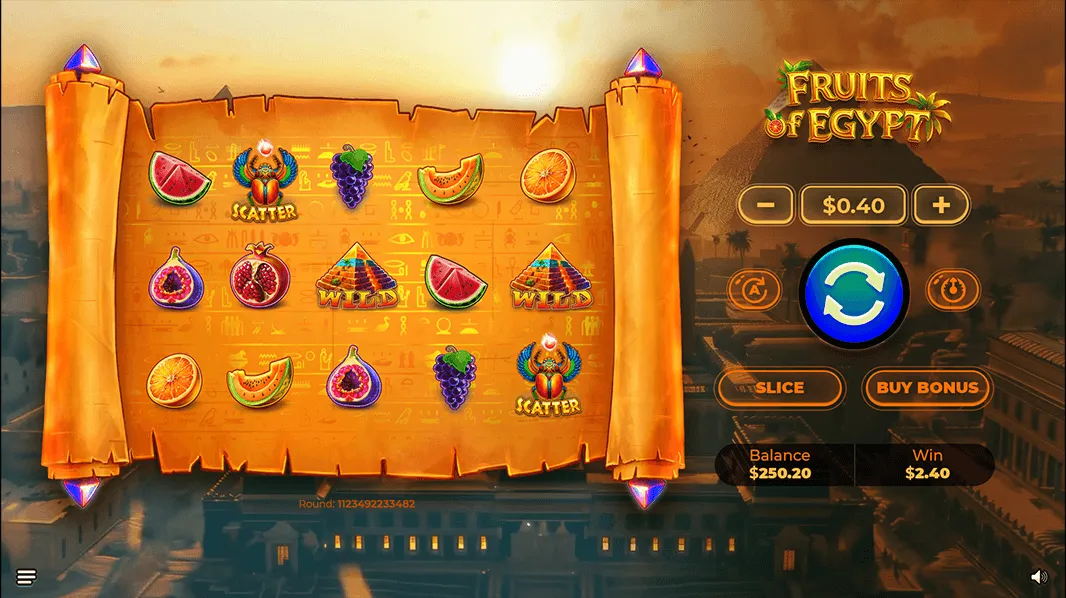 Fruits of Egypt gameplay screenshot 1